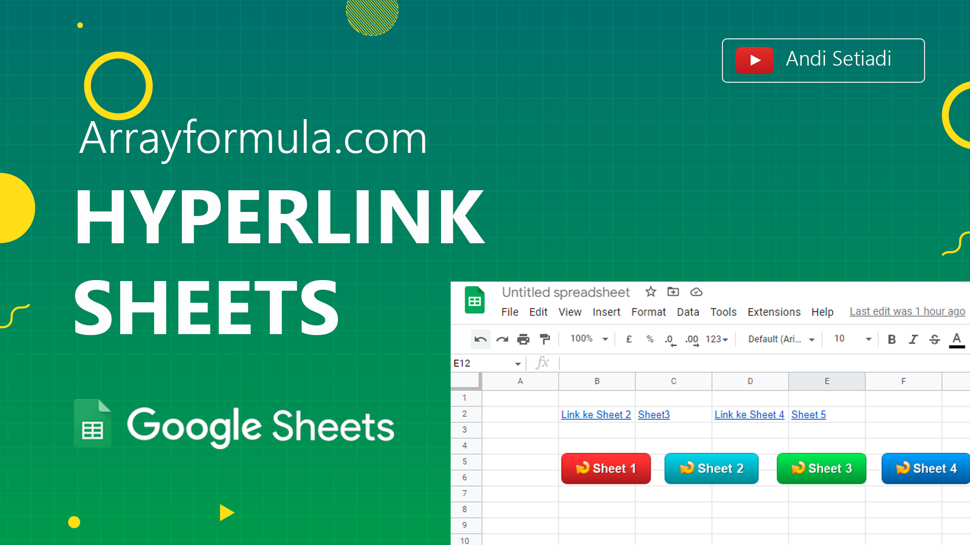 Create Hyperlink Google Sheets