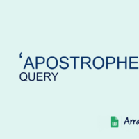 Apostrophe query
